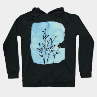 watercolor tiny flowers Hoodie